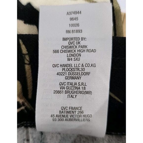 Isaac Mizrahi Petite Size Medium Pants Wide Leg Floral Printed Pebble Palazzo - Picture 5 of 9